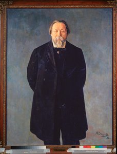 Porträtt av kompositören M Ippolitov-Ivanov av Nikolai Nikolayevich Vysheslavtsev