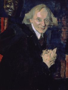Porträtt av poeten Vyacheslav Ivanovich Ivanov (1866-1949) c.1920 (olja på duk)