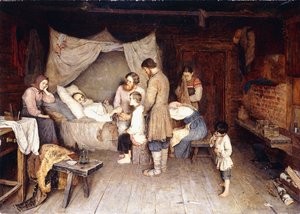 Farväl av Nikolai Petrovich Bogdanov Belsky