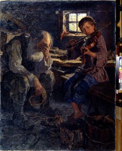 Talang (Talang). Peinture av Nikolai Petrovich Bogdanov Belsky (Bogdanov-Belsky) (Bogdanov Belsky) (Bogdanov-Belsky) (1868-1945). Huile sir toile