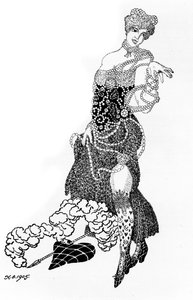La Folichonette Illustration för tidskriften Vesy The Scales, 1905
