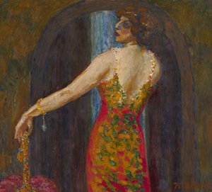 Porträtt av Evfimia Nosova, född Ryabushinskaya 1881-1960
