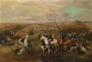 Jaktfest med kejsaren Alexander III och kejsarinnan Maria Feodorovna, 1880-talet