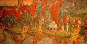 Vladimirs resa till Korsun av Nikolai Konstantinowitsch Roerich