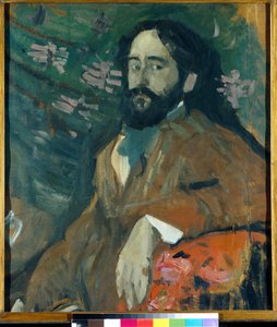 Porträtt av målaren Nicolas Milioti (1874-1962) (Målaren Nikolay Milioti) - Målning av Nikolai Nikolayevich Sapounov (1880-1912), olja på kartong (77x66,7 cm)