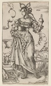 The Wise and Foolish Virgins: The Fifth Foolish Virgin, 1518. av Nikolaus Manuel Deutsch