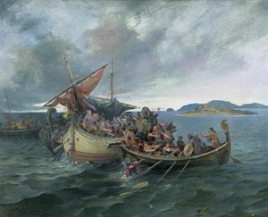 Slaget vid Svolder (olja på duk)