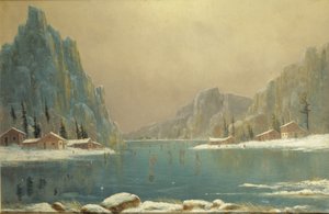 Skaters on a Lake, 1800-talet