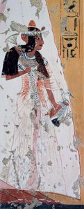 Ung kvinna med anka, kopia av fresk från Ipouys grav i Thebe, daterad till Ramses II:s tid, plansch från Ancient Egyptian Paintings, av Nina Davies av Nina de Garis Davies