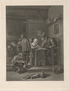 Skolrum med lärare och barn av Noach van der Meer (II)