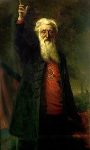 General William Booth, grundare av Frälsningsarmén (olja på duk)