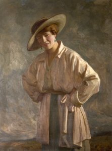 Lois Ball, syster till Albert Ball, VC (senare Mrs Anderson), c.1919 (olja på duk)