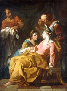 Phaedra tar emot nyheterna om Hippolytus död,