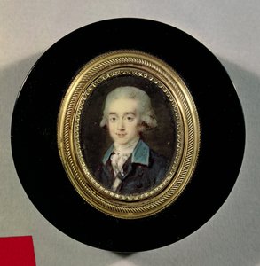 Porträtt miniatyr av greve Hans Axel von Fersen (1755-1810)