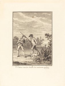 Våldsam träning kväver ömma känslor av Noël Le Mire after Jean Michel Moreau