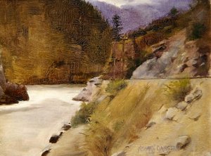 Hell Gate Canyon, Fraser River, Kanada (olja)