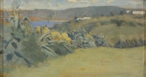 Tangier Landscape, ca 1885 (olja på panel)