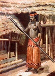 Kenyah-Kayan Flicka: Sarawak, Borneo