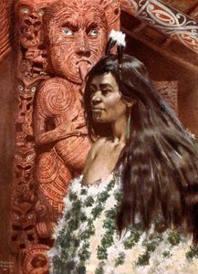 Maori Girl: Nya Zeeland av Norman Hardy