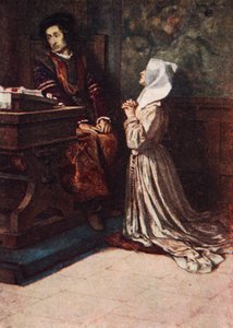 Isabels vädjande, Mått för Mått, Akt II Scene 2, illustration från "Tales from Shakespeare" av Charles och Mary Lamb av Norman Mills (after) Price