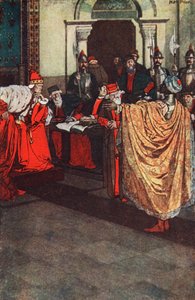 "Hon älskade mig för farorna som hade passerat", Othello, akt I Scene 3, illustration från "Tales from Shakespeare" av Charles och Mary Lamb