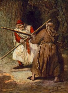 Tennyson, The Foresters (färg litho) av Norman Mills (after) Price