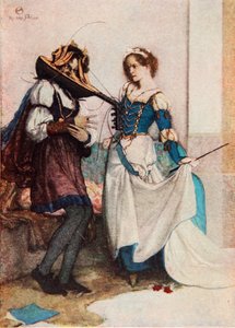 The Gentle Katherine, The Taming of the Shrew, Act II Scene 1, illustration från "Tales from Shakespeare" av Charles och Mary Lamb