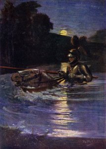 The Ride of William Deloraine (färg litho)