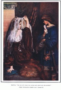 Olivia: "Men vi drar för gardinen och visar dig bilden" (The Twelfth Night)
