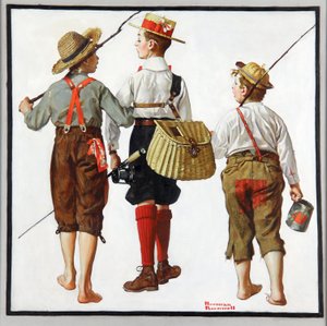 Fisketur, de kommer tillbaka nästa vecka av Norman Rockwell