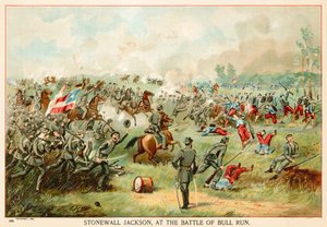 Stonewall Jackson, vid slaget vid Bull Run av North American