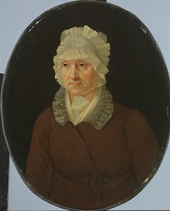Porträtt av en gammal kvinna, ca 1800