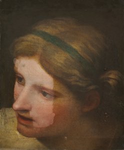 Lyssnande ängel av Northern Italian School