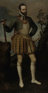 Porträtt av en man i rustning, ca 1550