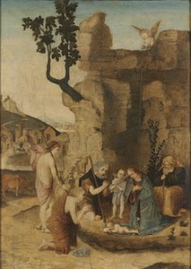 Tillbedjan av herdarna av Northern Italy, late 15th early 16th Century