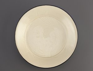 Ding ware-fat med inskuren dekor av ankor, Hebei-provinsen, 1000-tidigt 1100-tal (keramik)