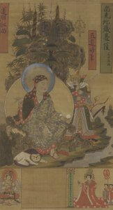 Ksitigarbha och Bodhisattva, Songdynastin, sent 900-tal-tidigt 1000-tal (bläck, färg och guld på siden)