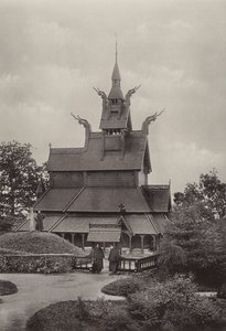 Fantoft, Stavkyrkan, Bergen (s/v foto)