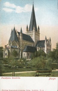 Trondheims katedral, Norge (färgfoto) av Norwegian Photographer