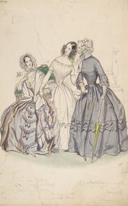 Kostymdesign, 1836-37. av Numa Bassaget
