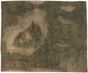 En bondgård i skogen av Nuremberg School