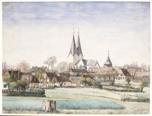 By med kyrka. Broager