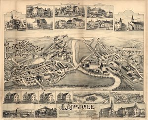 Lonsdale, Rhode Island, 1888. av O.H. Bailey and Co.