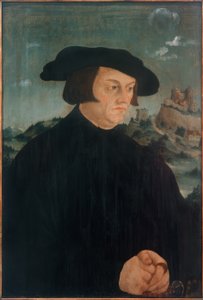Porträtt av en man av Oberdeutscher Meister