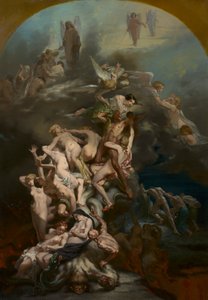 Himmel och helvete, ca. 1850.