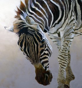 Equus burchelli 2 (detalj), 2010 (akryl på duk)