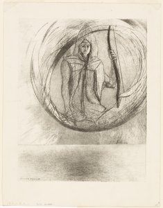 Och bortom, Astral Idol, Apotheosis, platta 2 av 6 av Odilon Redon