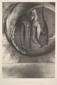 Och där borta, Astral Idol, Apotheosis, 1891. av Odilon Redon