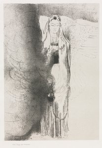 Och ängeln tog rökelsekaret av Odilon Redon