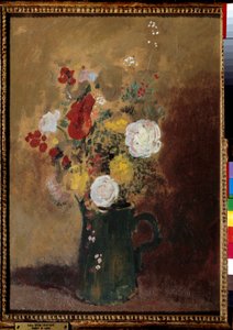 Buketter av blommor Målning av Odilon Redon (1840-1916) Bordeaux från 1800-talet, Musee des Beaux Arts av Odilon Redon